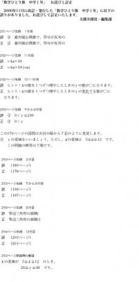 数学ひとり旅　正誤表